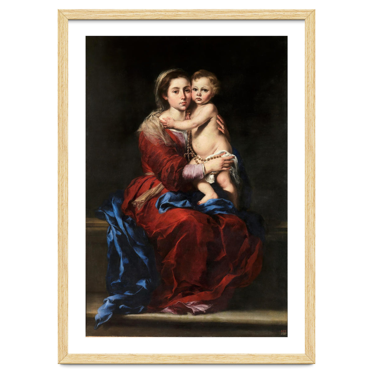 Bartolomé Esteban Murillo / 'Our Lady of the Rosary', 1650-1655, Spanish School, Oil on canvas.