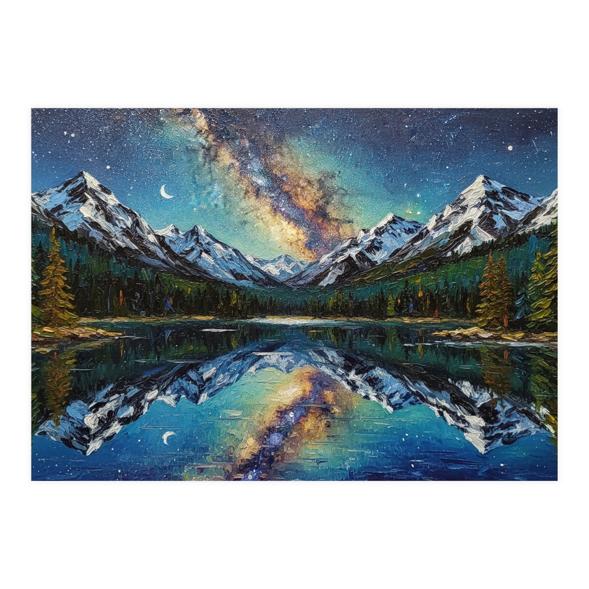 Midnight Mountain Reflection (Print Only)