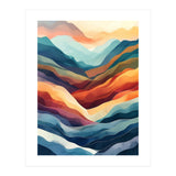 Abstract Ethereal Mountain Landscape (Print Only) thumbnail