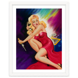 Pinup Girl With A Knife In Self Defense Pose thumbnail