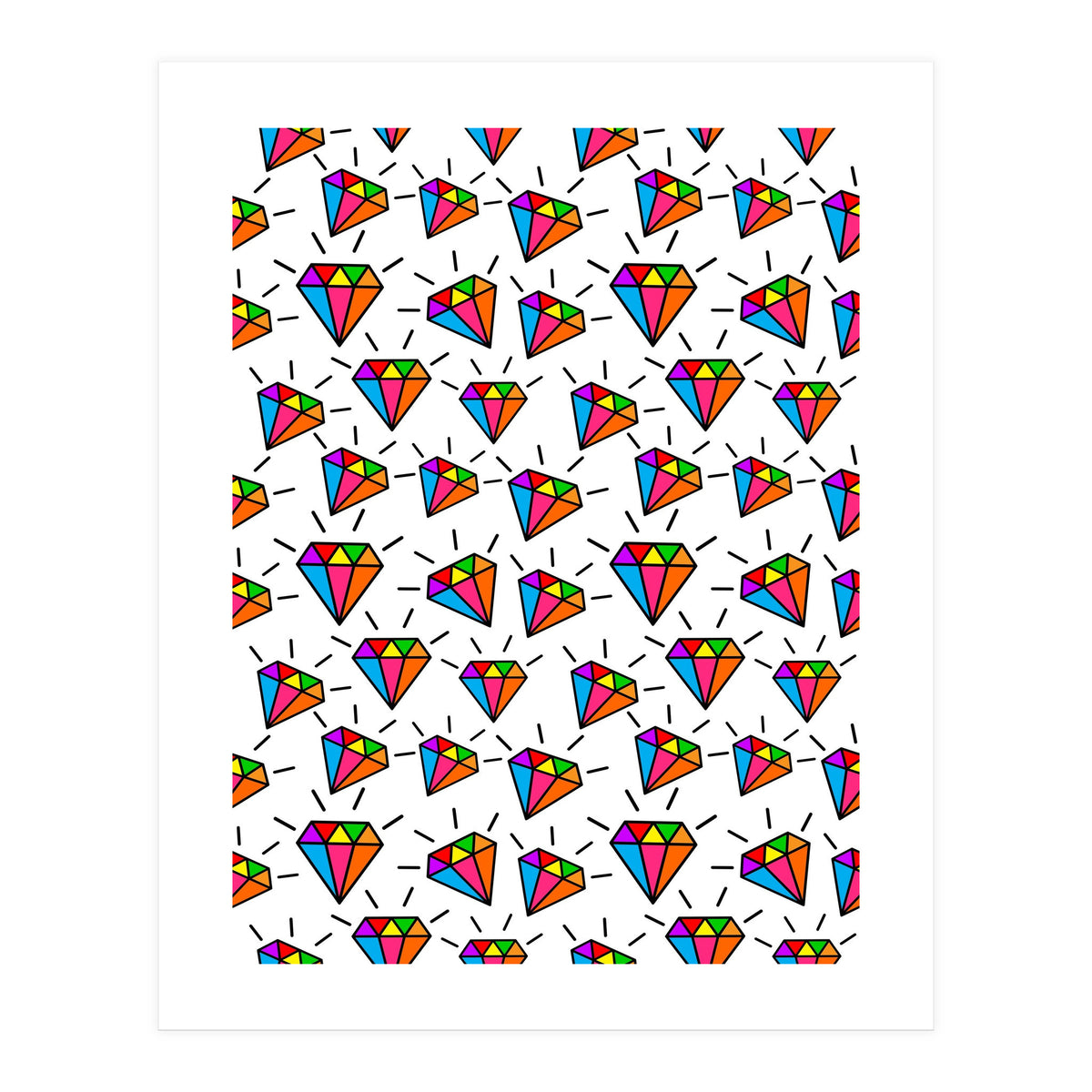 Cute diamonds pattern  (Print Only)