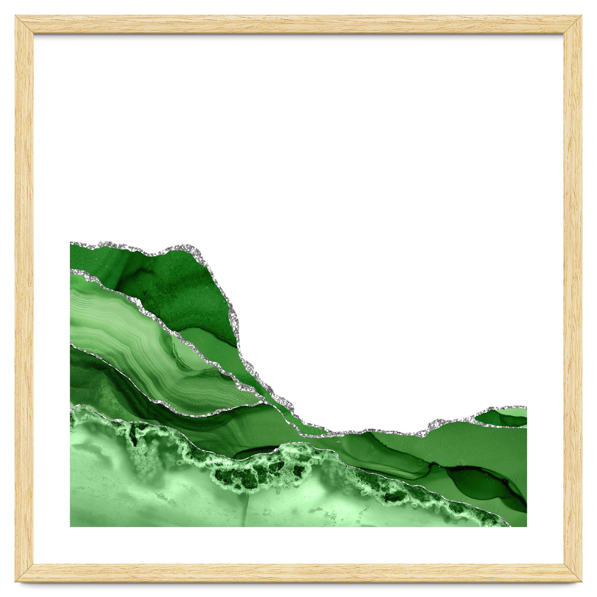 Green & Silver Agate Texture 05