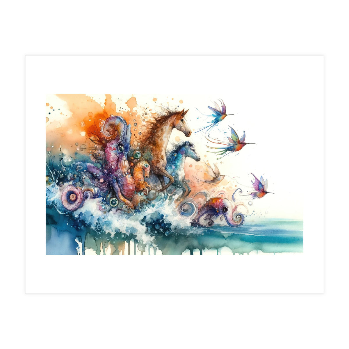 Surreal Ocean Creatures (Print Only)