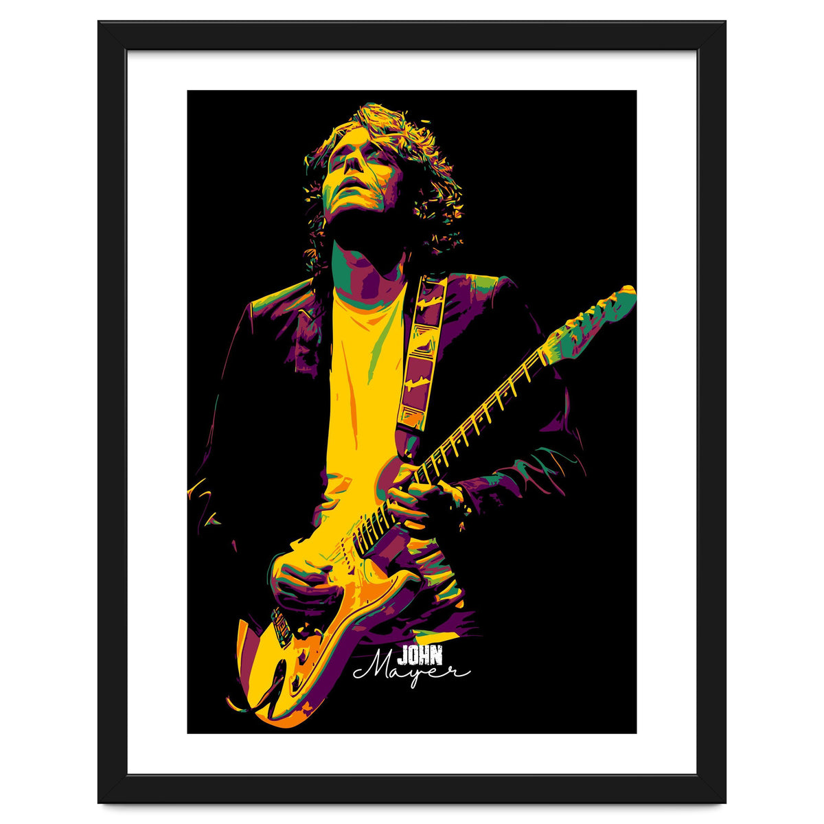 John Mayer American Guitarist Legend in Pop Art