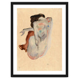 Crouching Nude in Shoes and Black Stockings, Back View. thumbnail