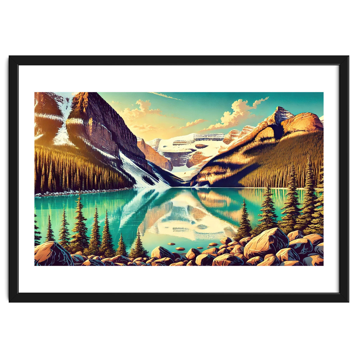 Vintage Lake Louise Banff Poster, Canada