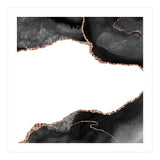 Black & Rose Gold Agate Texture 09 (Print Only) thumbnail