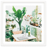 Junglow, Urban Jungle Botanical Home decor, Tropical Plants Interior Design Plant Lady Painting thumbnail