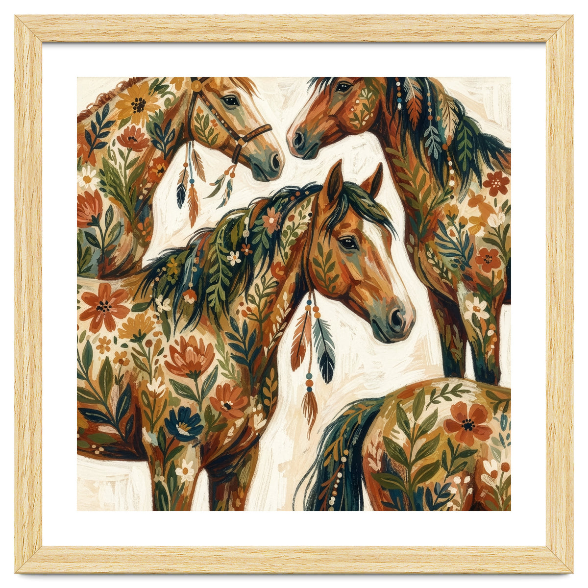 Rustic Horse Blossoms