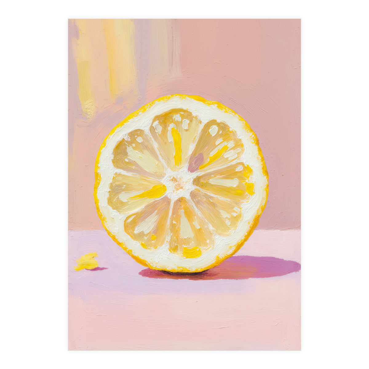 Lemon Slice – Modern Still Life Food (Print Only)