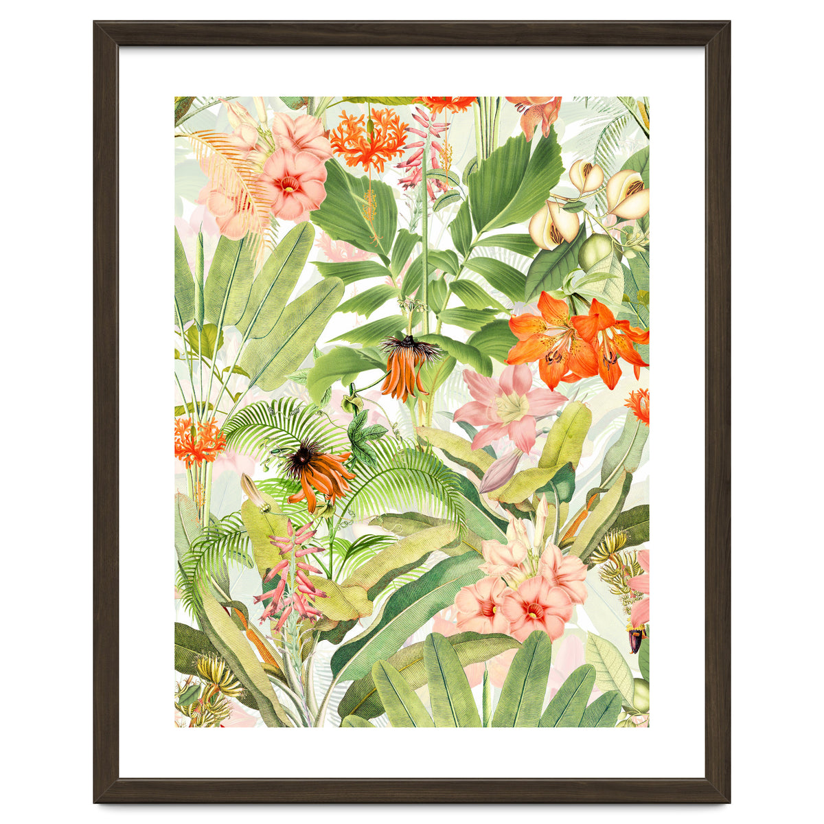 Luxurious Botanical Flower Jungle