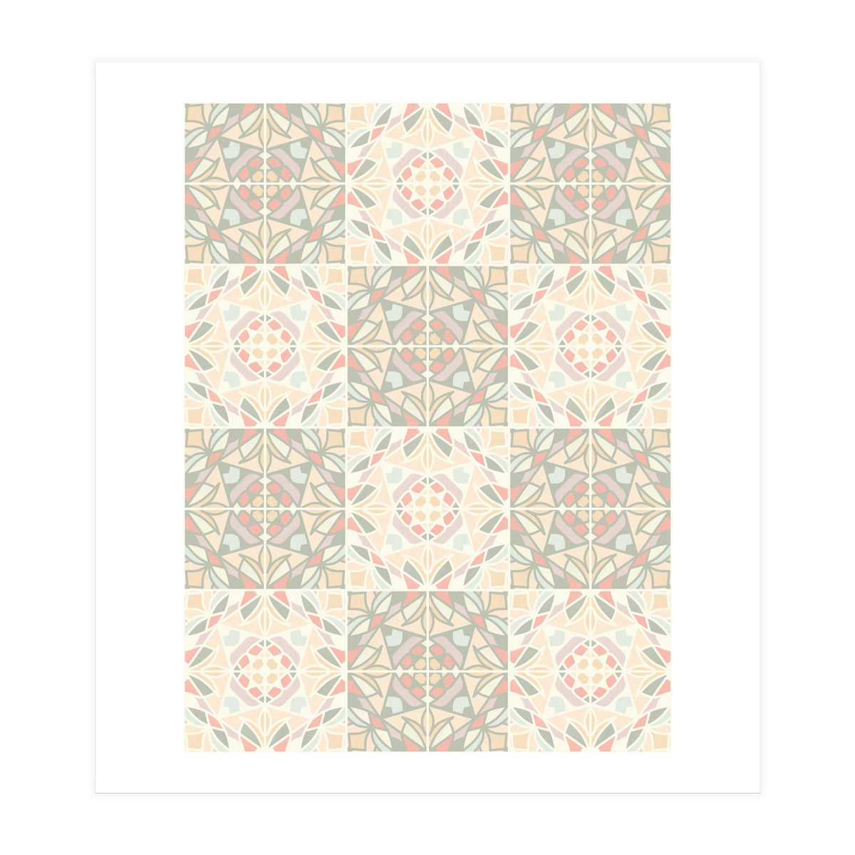 Kaleido Glass Pastels Tiles (Print Only)