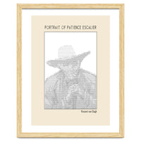 Portrait Of Patience Escalier Vincent Van Gogh Ascii Art