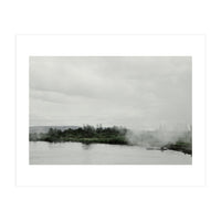 A boy on the boat in the geothermal lake - Iceland  (Print Only)