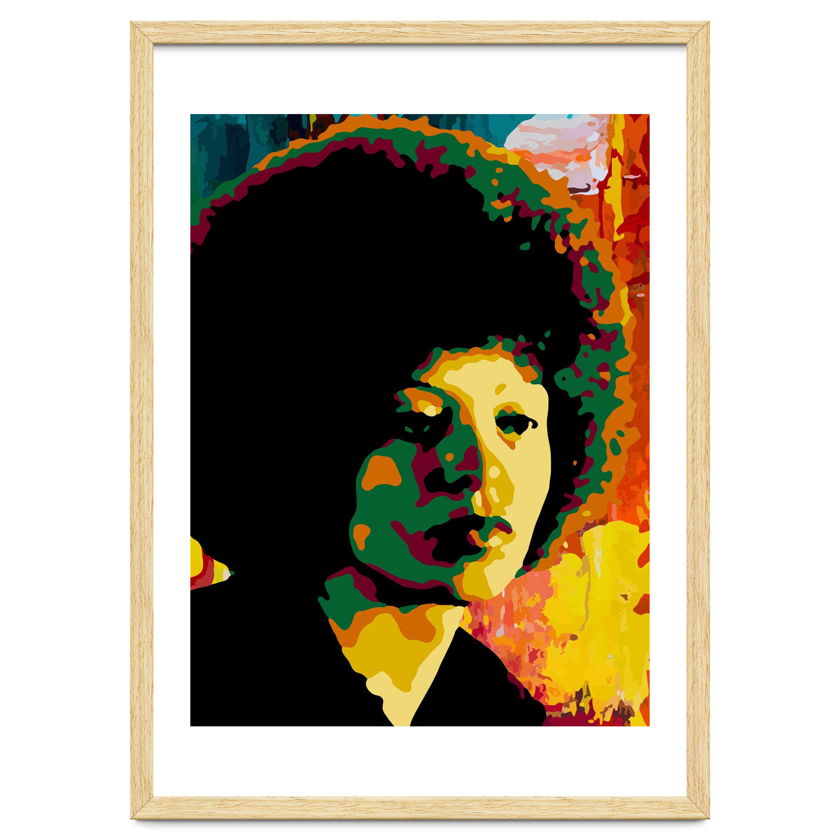 Angela Davis Colorful abstract Art 2