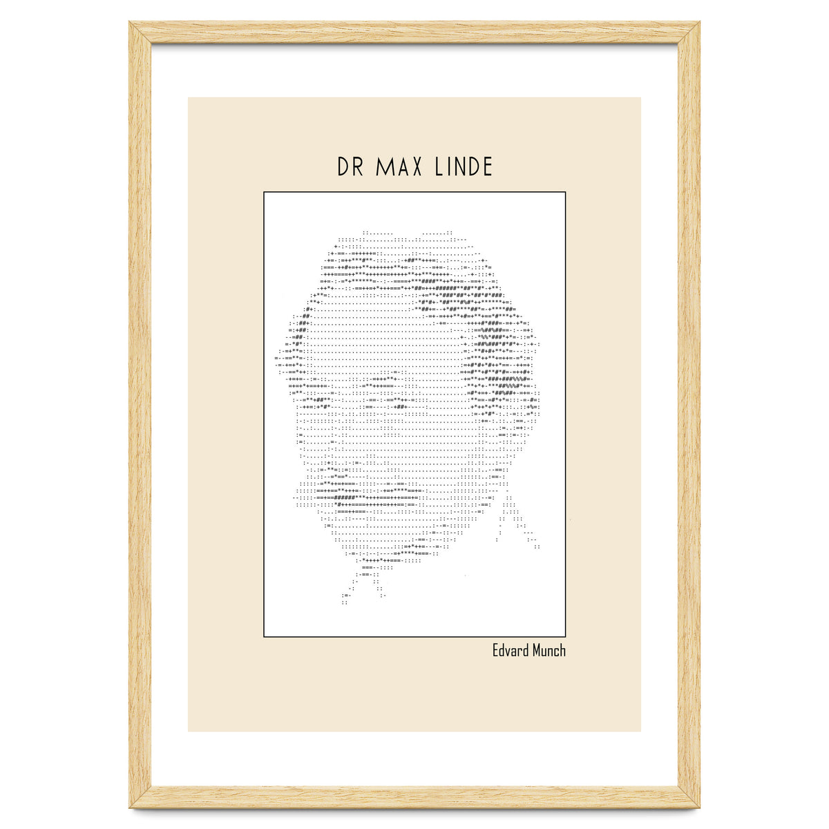 Dr Max Linde – Edvard Munch (ascii Art)