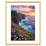 Coastal Sunset Wildflowers: Dramatic Ocean Cliffs and Floral Meadow thumbnail