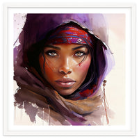 Watercolor Tuareg Woman #6