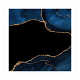 Navy & Gold Agate Texture 04  (Print Only) thumbnail