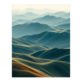Minimalist Misty Mountain Landscape Wall Art (Print Only) thumbnail