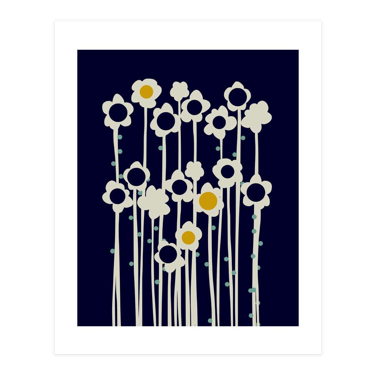 expectant iteration winter sun flowers (Print Only)