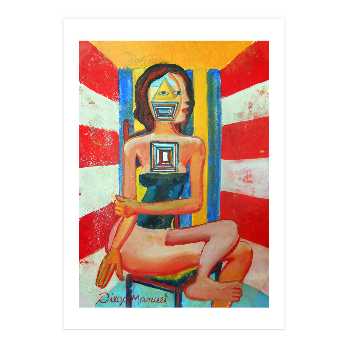 Mujer En La Silla 8 (Print Only)