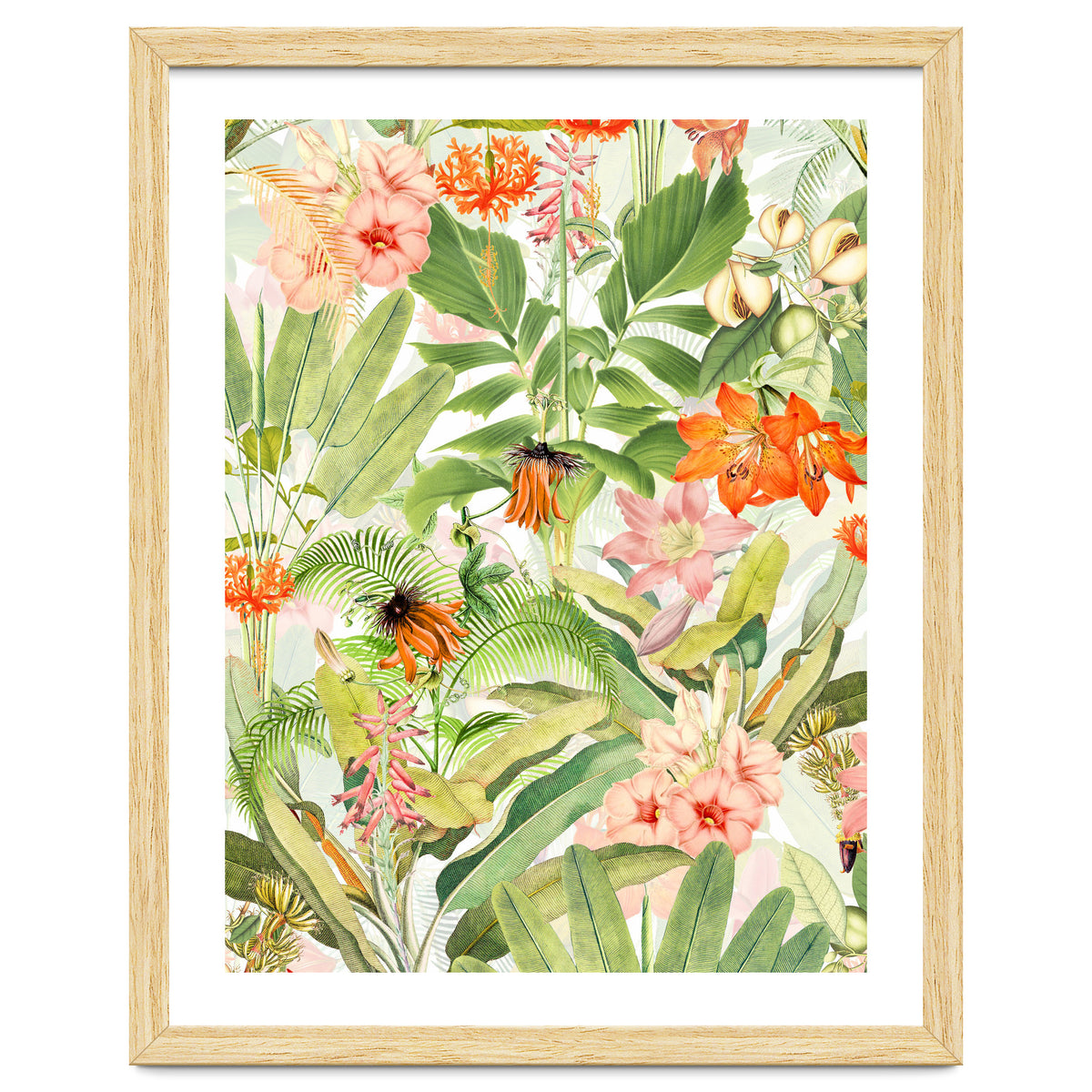 Luxurious Botanical Flower Jungle