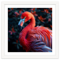 Vibrant Flamingo Bird Profile Majestic Pose