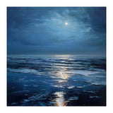 Midnight Blue Moonlit Seascape (Print Only) thumbnail