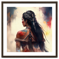 Braided Warrior Woman Profile