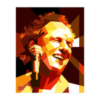 Lee Ritenour Jazz Guitarist Retro Portrait (Print Only)