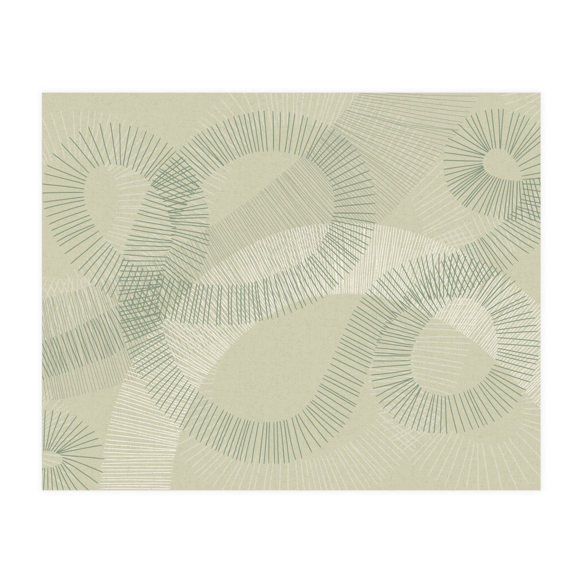calming essentials Curved Lines soft sage (Print Only)