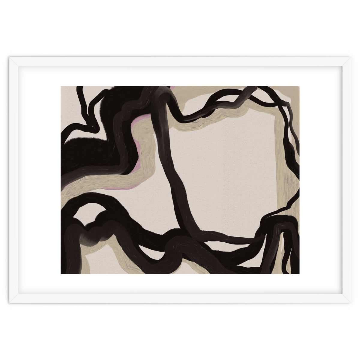 Time oil painting abstract