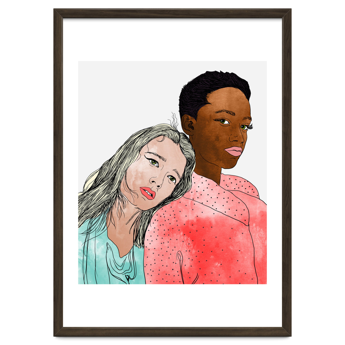 Egalitarism | Equality Anti-racism Feminism Multiculturism | Individuality Watercolor