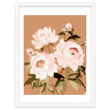 Blush Peony Painting, Floral Wall Art, Neutral Flower Print, Peony Art thumbnail