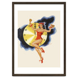 Pinup Girl Celebrating New Year thumbnail