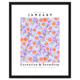 Carnation & Snowdrop January Birth Flower thumbnail