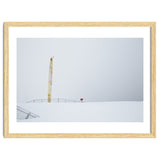 Construction Crane in the Winter Seascape thumbnail