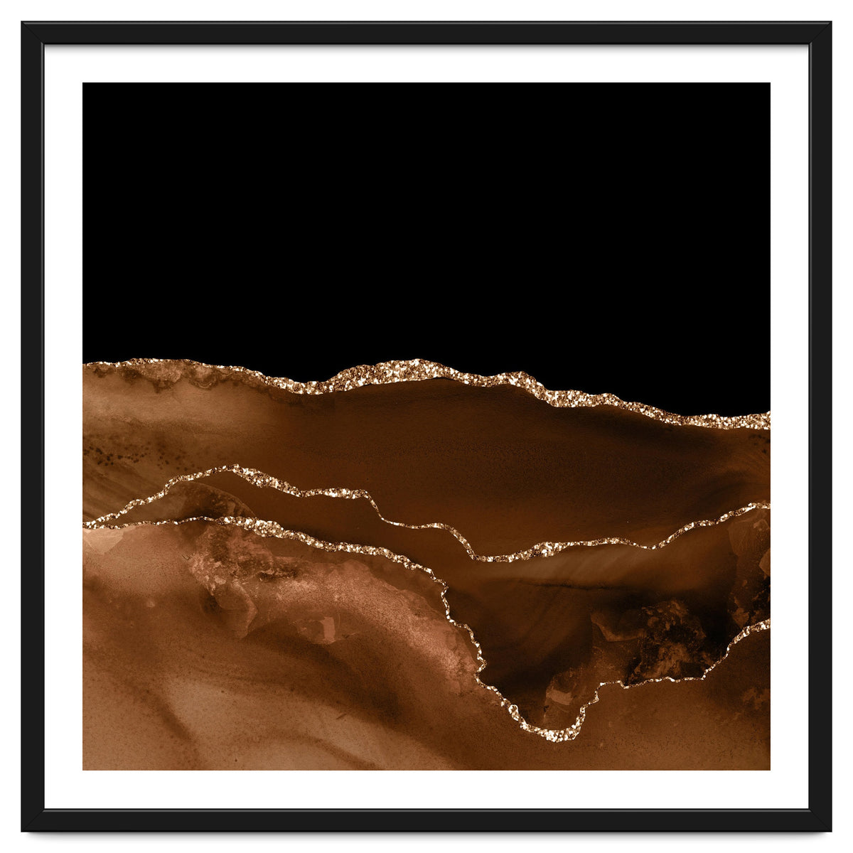 Brown & Gold Agate Texture 07