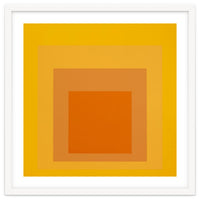 JOSEF ALBERS - HOMAGE TO THE SQUARE YELLOW ORANGE 2. HIGH RESOLUTION