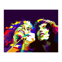 Robert Plant And Jimmy Page Pop Art WPAP (Print Only)