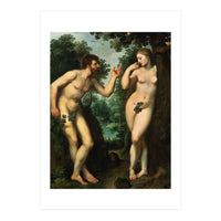 Peter Paul Rubens / 'Adam and Eve', c. 1597, Oil on panel, 180 x 158 cm. Pieter Paul Rubens. (Print Only)
