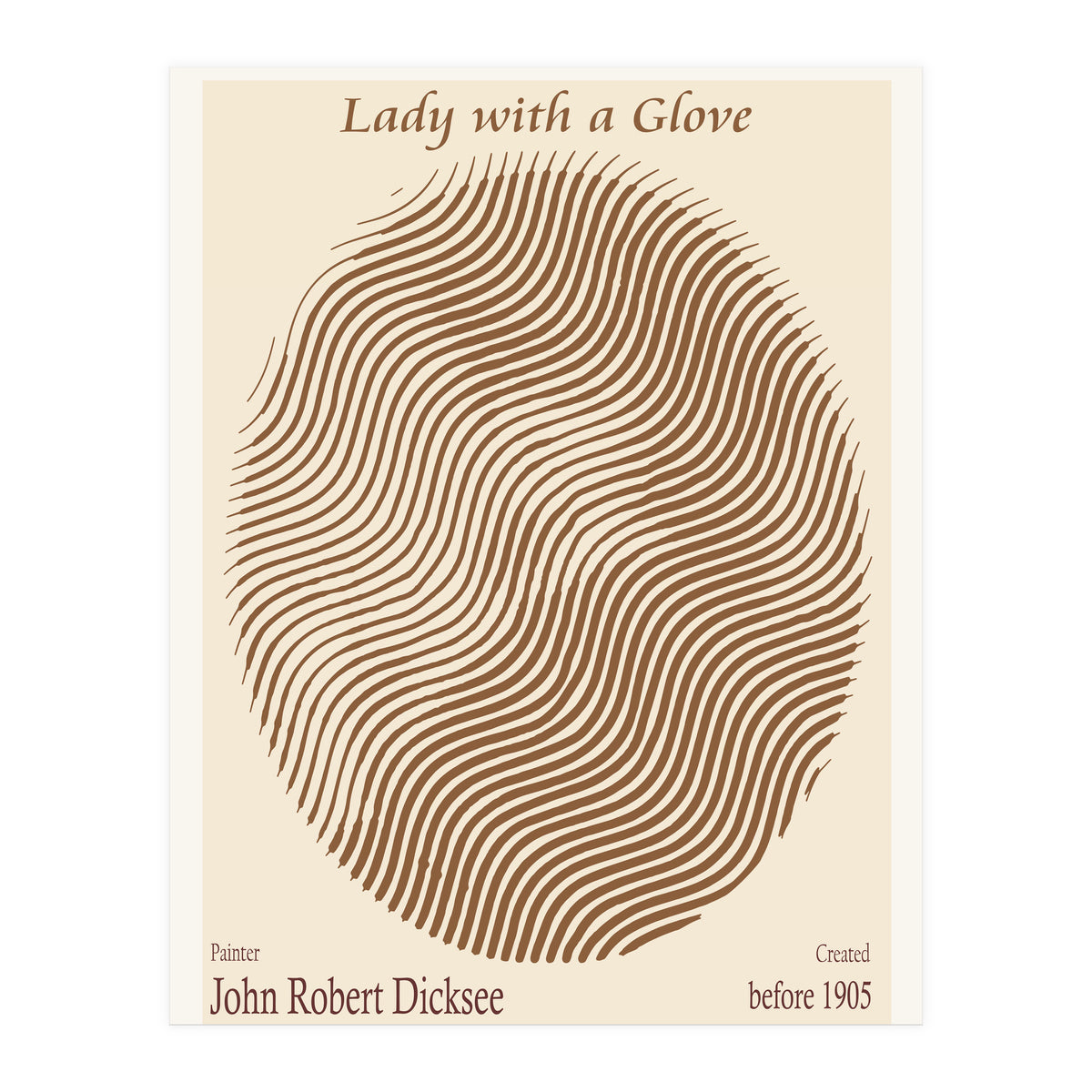 Lady With A Glove – John Robert Dicksee (before 1905) (Print Only)