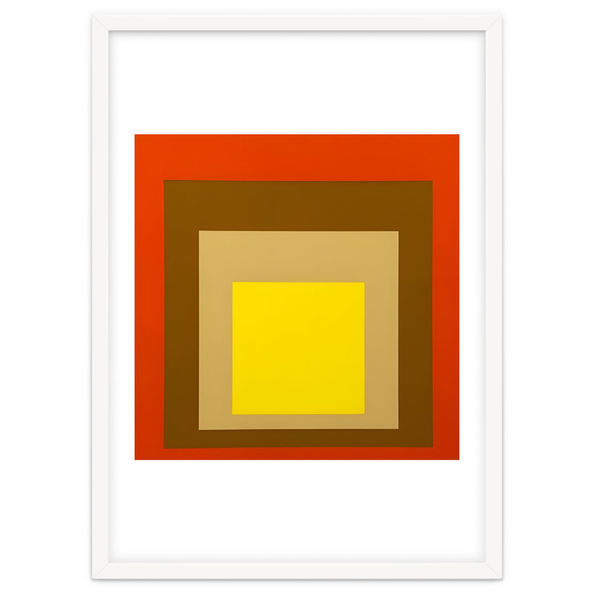 Josef Albers - Red, Brown, Golden