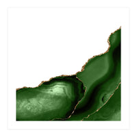 Green & Gold Agate Texture 26 (Print Only)