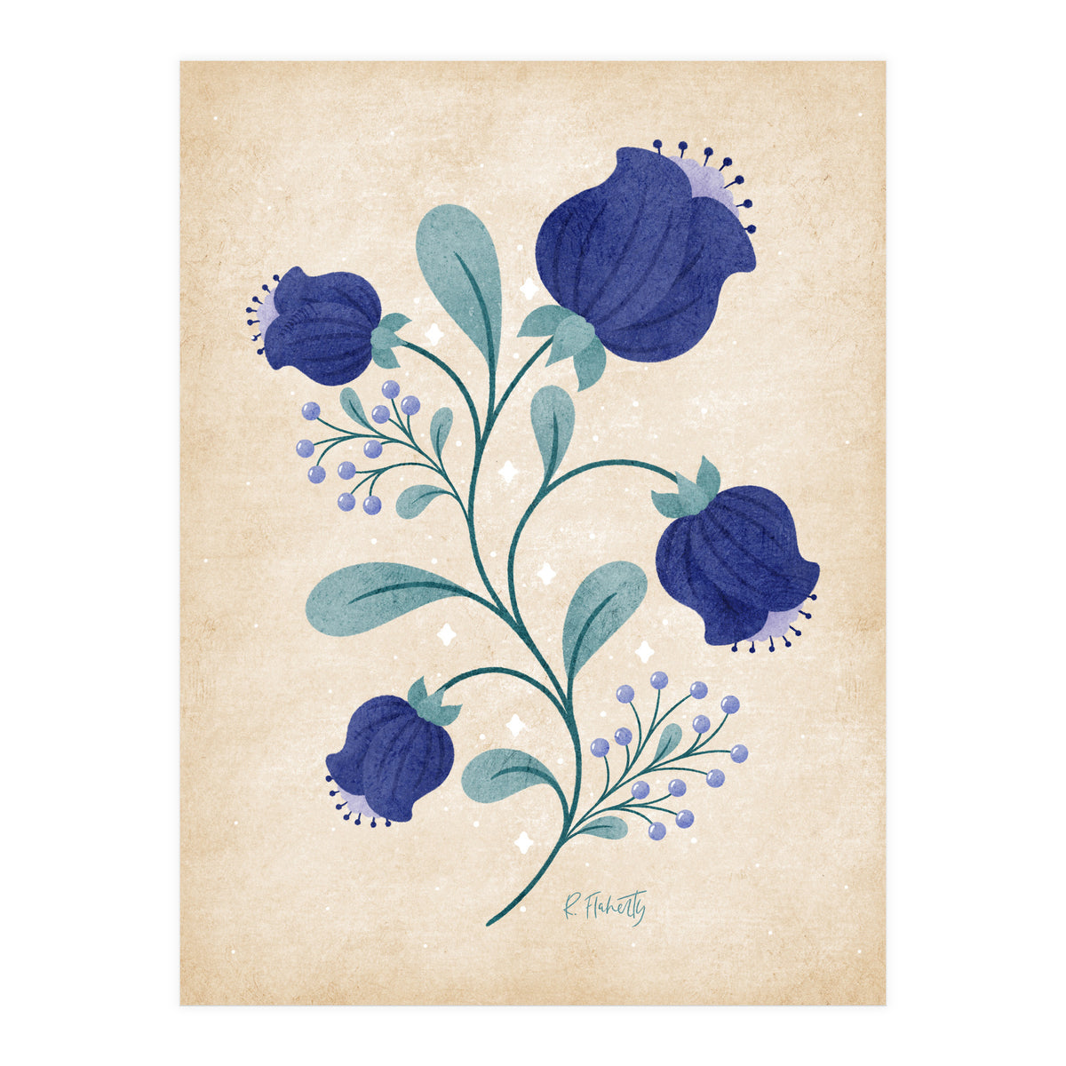 Blue Anemones Print Copy (Print Only)
