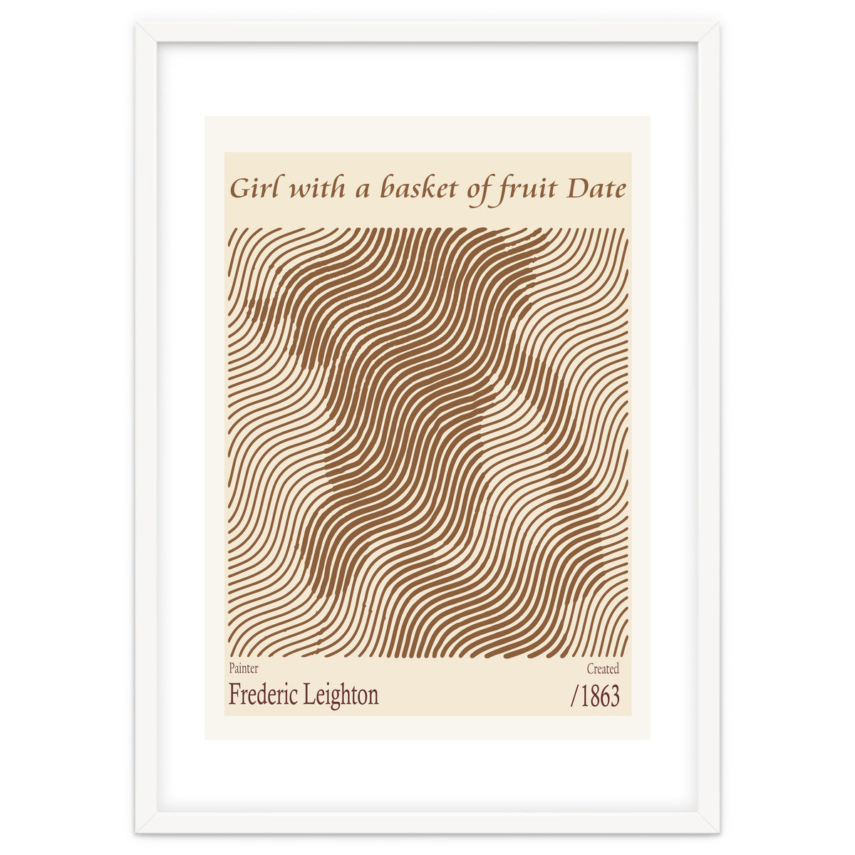 Girl With A Basket Of Fruit Date – Frederic Leighton (1863)