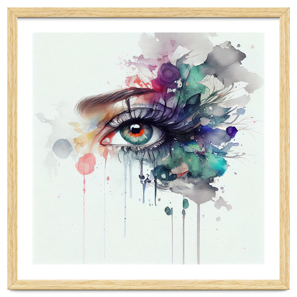 Watercolor Woman Eye #5