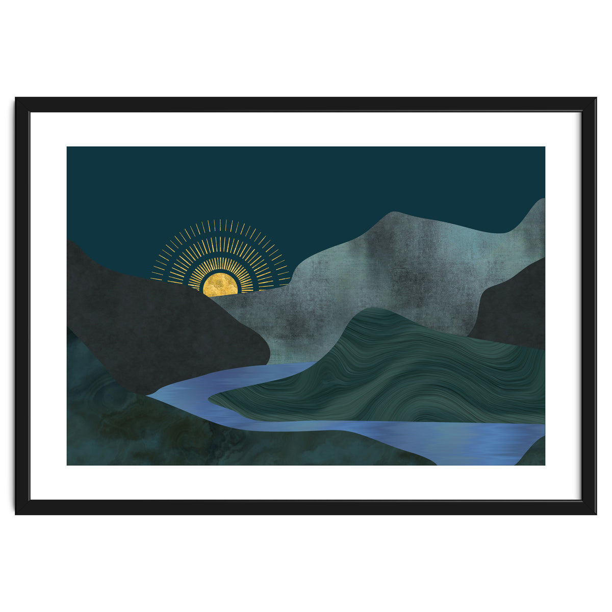 Abstract Landscape Sunrise