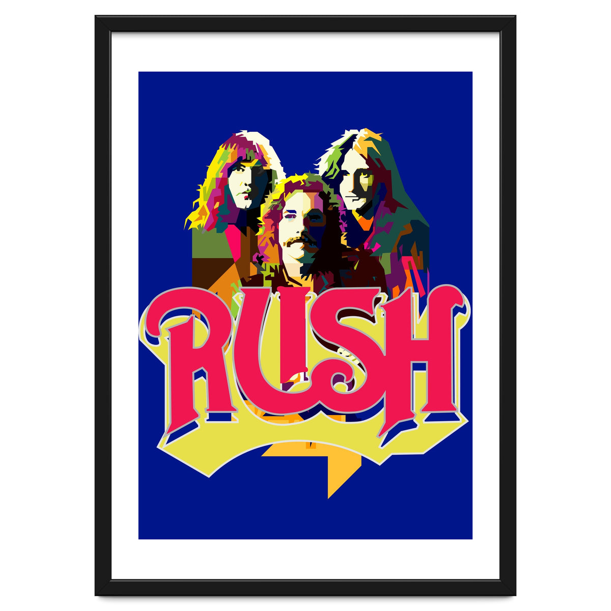 Rush Rock In Rio Pop Art WPAP
